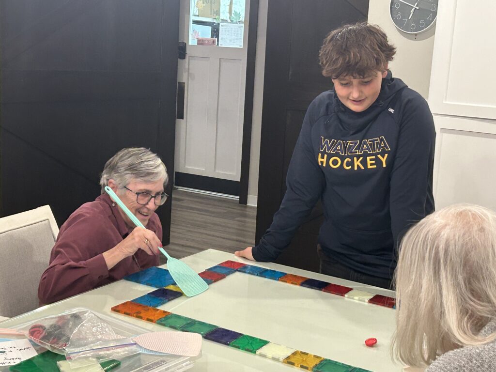 Volunteer and Residents