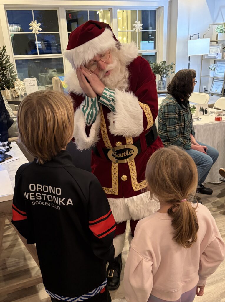 Santa at the Holiday Dinner